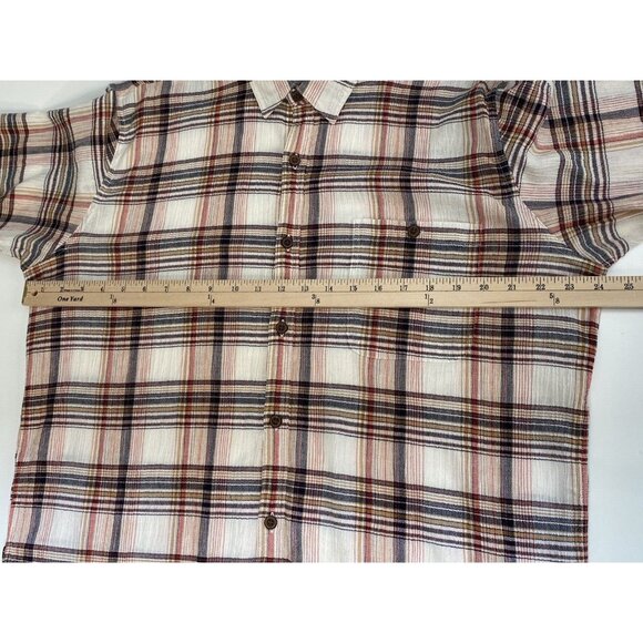 Patagonia Men’s XL A/C Lightweight Short Sleeve Shirt Plaid Crepe Pocket Button - Picture 13 of 16
